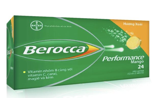 BEROCCA PERFORMANCE MANGO vỉ xé 24 viên