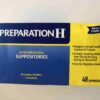 Thuốc TRĨ NỘI Preparation H® Suppositories Viên Đặt Hậu Môn, mỗi hộp 48 viên