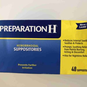Thuốc TRĨ NỘI Preparation H® Suppositories Viên Đặt Hậu Môn, mỗi hộp 48 viên