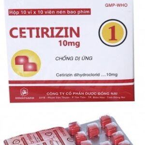 CETIRIZIN 10MG ĐỒNG NAI H/100 viên