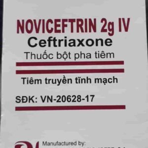 Noviceftrin 2g IV( Ceftriaxone 2g) Lốc/ 5 hộp