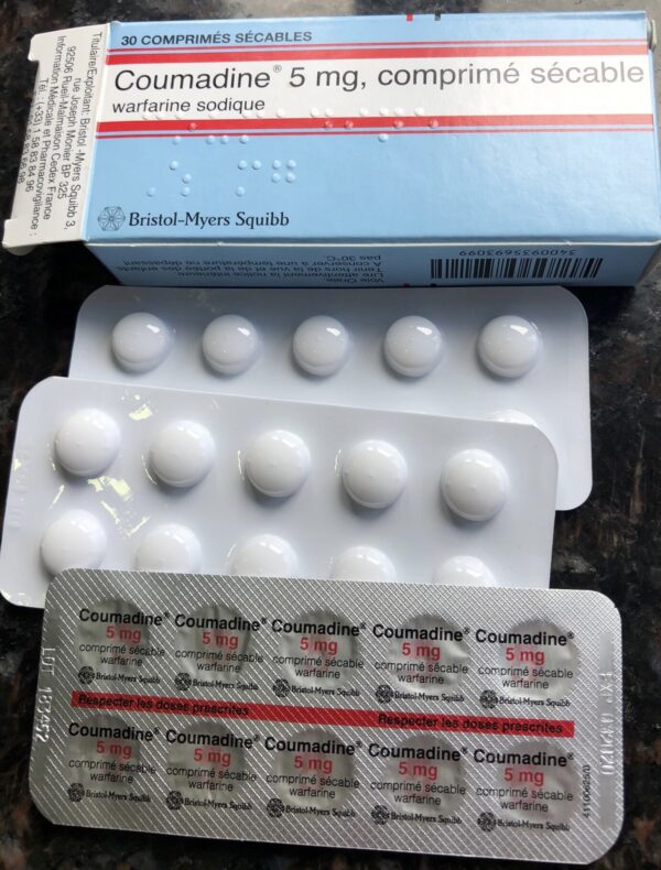 Coumadine 5mg H/30 viên ( thuốc chống đông)