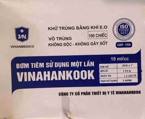 Bơm tiêm 10 cc 25 H/100 cây