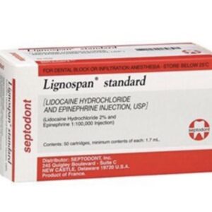 Lignospan Standard lidocain 1,7 ml H/50 ống Pháp