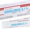 Sovalimus 0.1% tuýp 10g (trị chàm thể tạng)