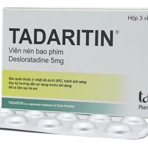 Tadaritin 5mg H/30 viên (Giảm Triệu Chứng Viêm Mũi Dị Ứng, Mày Đay)