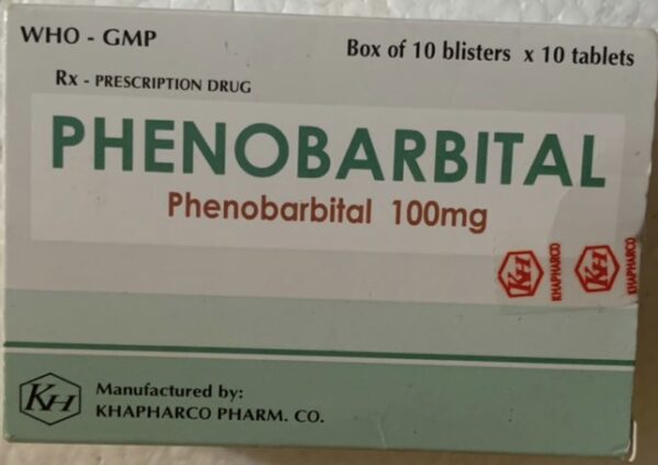 Phenobarbital 100mg H/100 viên Khapharma - Thuốc điều trị động kinh