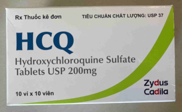 HCQ 200mg H/100 viên (thuốc điều trị sốt rét cấp tính, lupus ban đỏ)