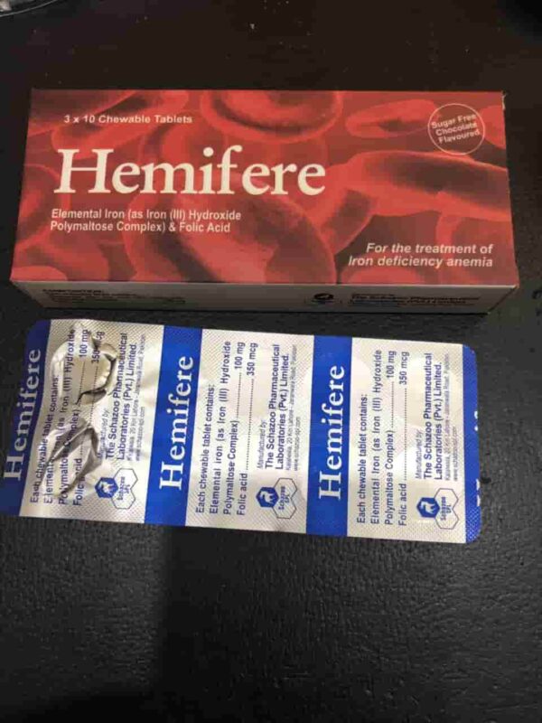 Hemifere 100Mg H/30 v nhai