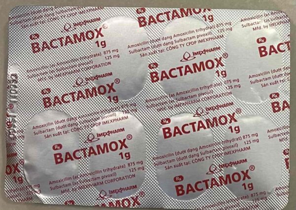 Bactamox 1G Imexpharm H/14 viên