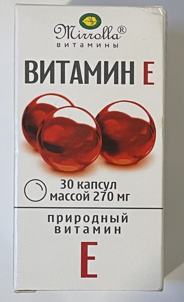Vitamin E đỏ 270mg Mirrolla Nga H/30 viên
