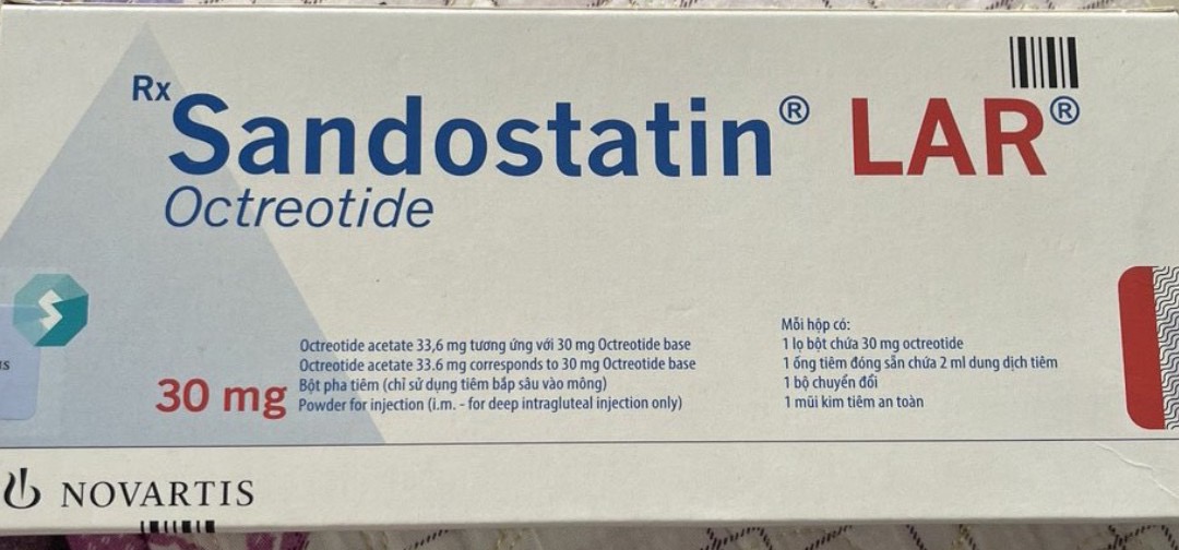 Sandostatin Lar 30 mg Inj H/1 lọ (octreotide)