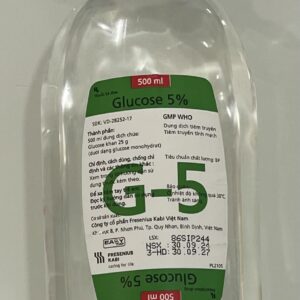 GLUCOSE 5% KABI 500 ML T/10 CHAI