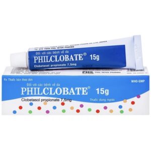 PhilClobate Phil 15 g (viêm da, chàm, chàm dị ứng) Lốc 10 type