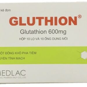 GLUTHION 600 MEDLAC (  Glutathion 600mg ) H/10 LỌ + 10ỐNG DUNG MÔI
