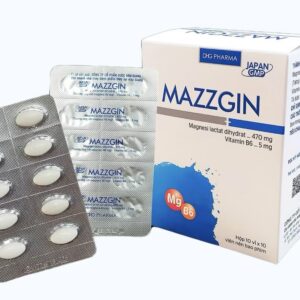Mazzgin DHG (Magnesi - B6 ) trị  thiếu Magnesi Và B6 H/100 viên