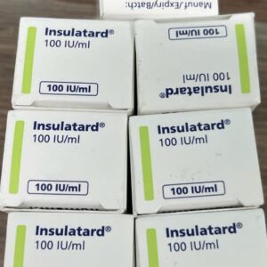 Insulatard 100IU/ml Hỗn dịch tiêm trị đái tháo đường H/1 lọ 10ml)