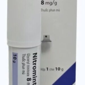 Nitromint 8mg/g H/1 chai 10g Khí dung (dự phòng và điều trị chứng đau thắt ngực)