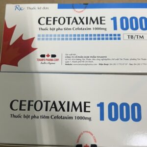 CEFOTAXIME 1g H/10 lọ ( ĐIỀU TRỊ NHỮNG BỆNH KHUẨN NẶNG VÀ NGUY KỊCH)
