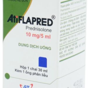 ATIFLAPRED 10mg/5ml ( Prednisolone) H/1 lọ 30 ml