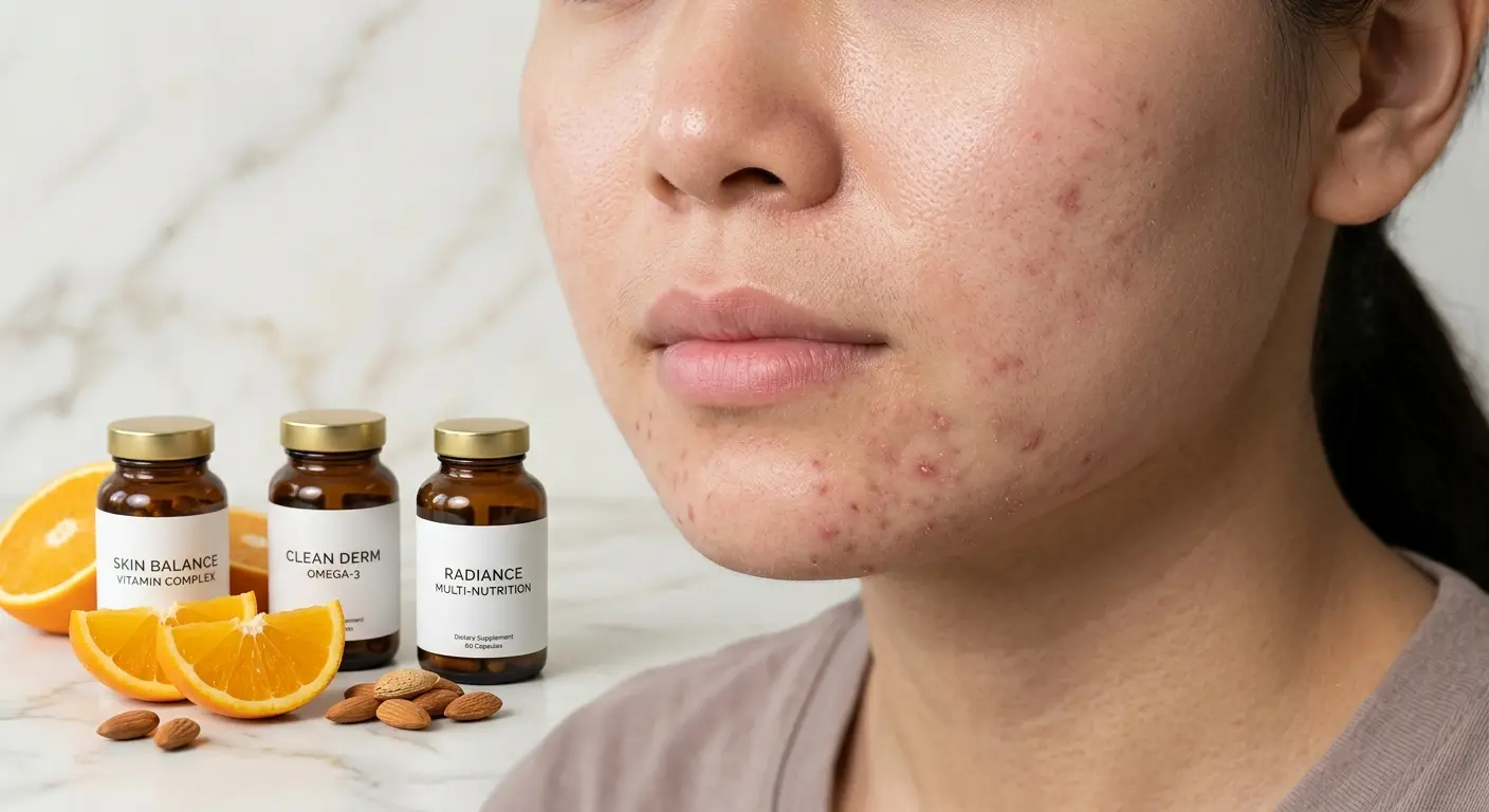 bị mụn nội tiết nên uống vitamin gì, bị mụn nội tiết